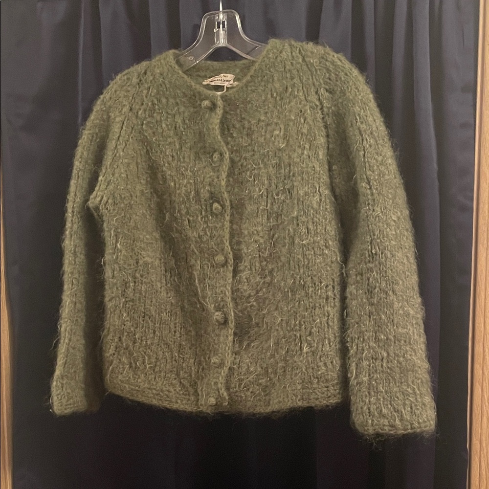 Vintage 1960’s Italian mohair-blend cardigan sweater